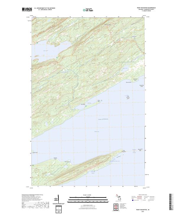Point Houghton topographic map thumbnail