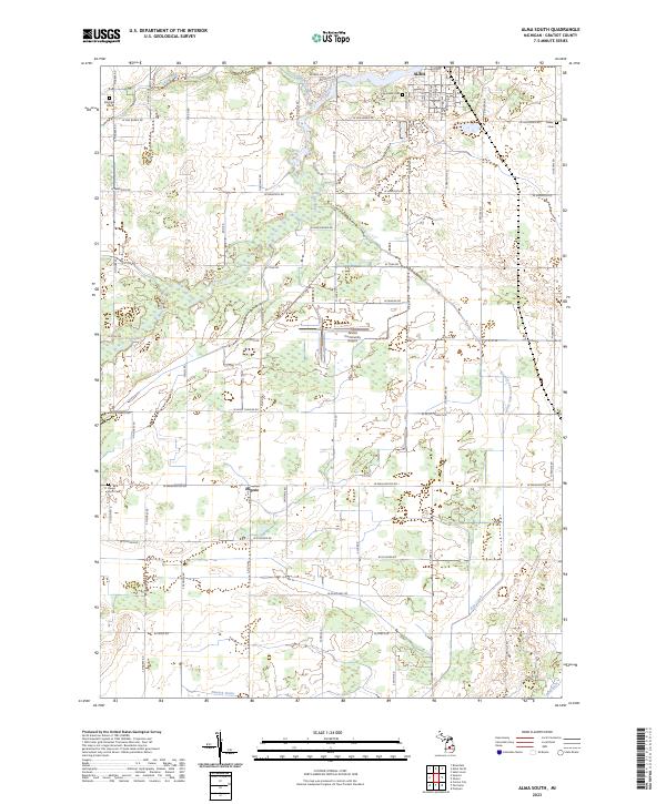 Alma South topographic map thumbnail