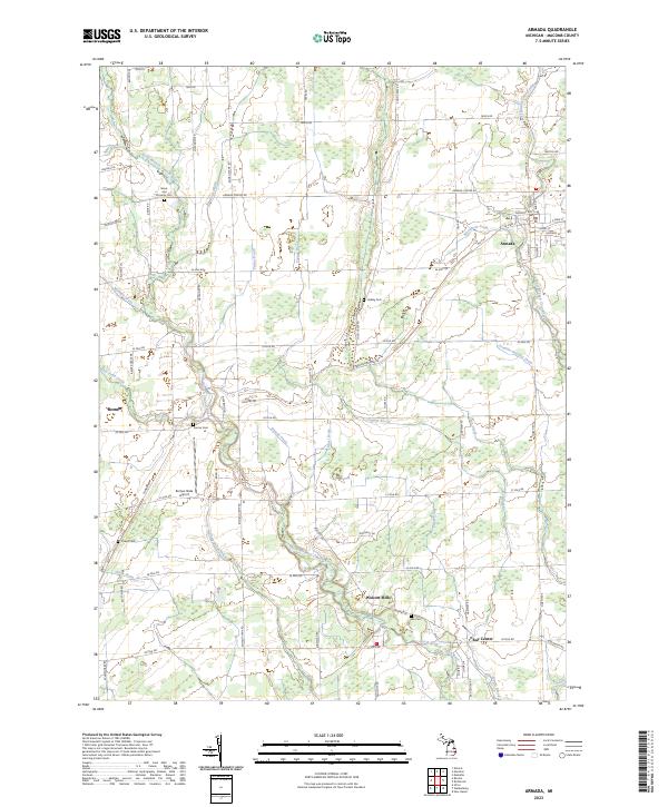 Armada topographic map thumbnail