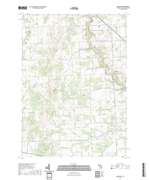 Brockway topographic map thumbnail