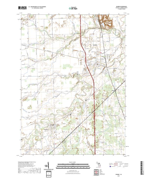Dundee topographic map thumbnail