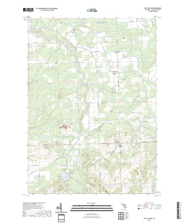 East Dayton topographic map thumbnail