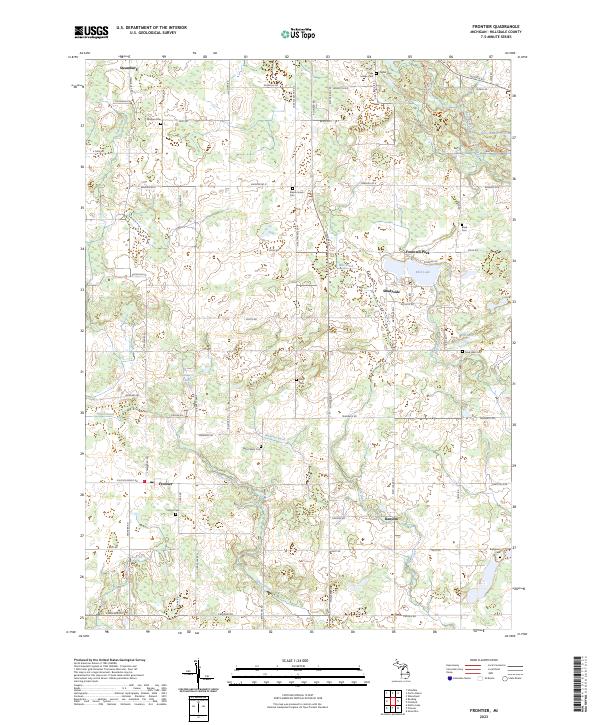 Frontier topographic map thumbnail