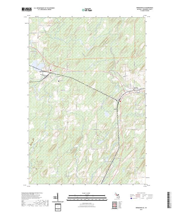 Hermansville topographic map thumbnail