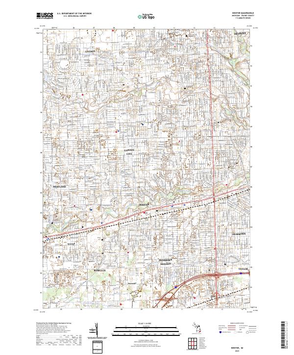 Inkster topographic map thumbnail