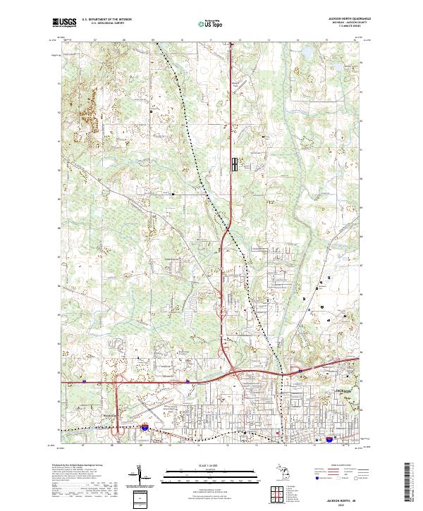 Jackson North topographic map thumbnail