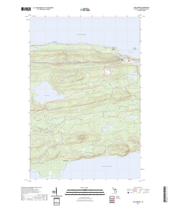 Lake Medora 2023 topographic map thumbnail