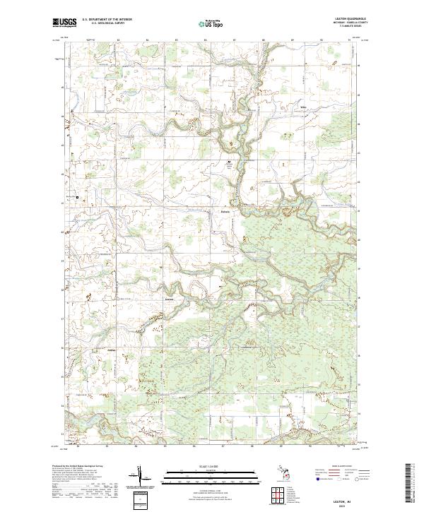 Leaton topographic map thumbnail