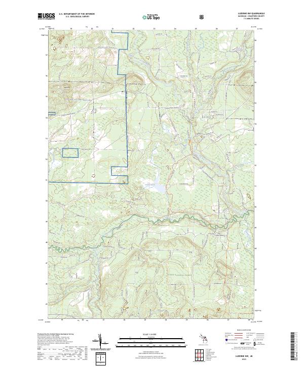 Luzerne NW topographic map thumbnail
