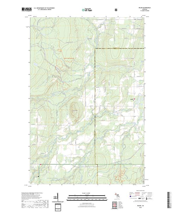 Pelkie 2023 topographic map thumbnail