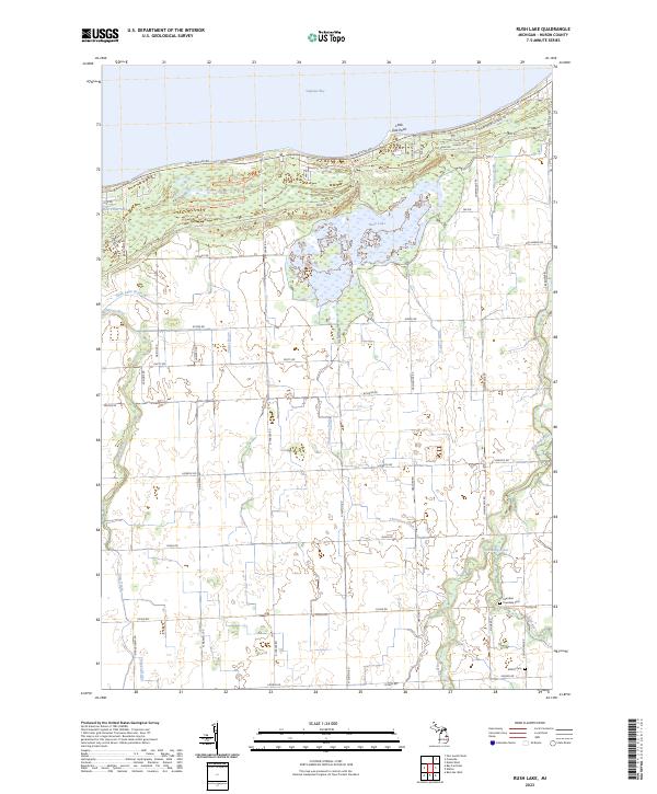 Rush Lake topographic map thumbnail
