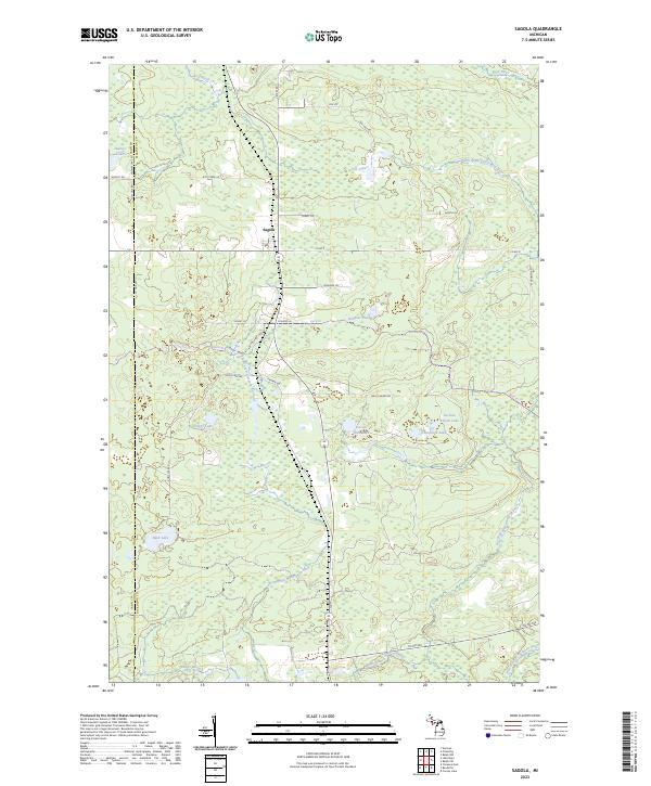 Sagola topographic map thumbnail