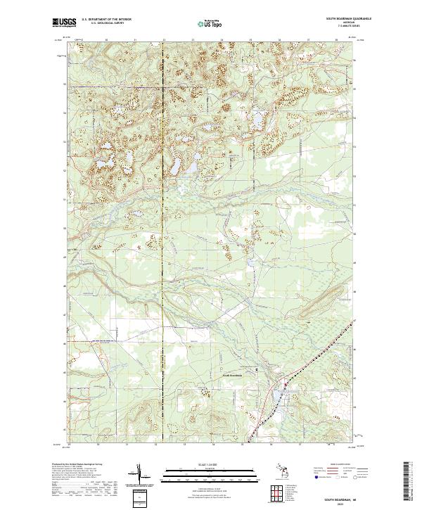 South Boardman topographic map thumbnail