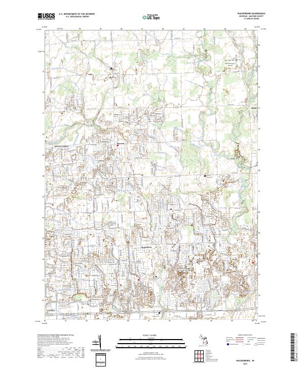 Waldenburg topographic map thumbnail