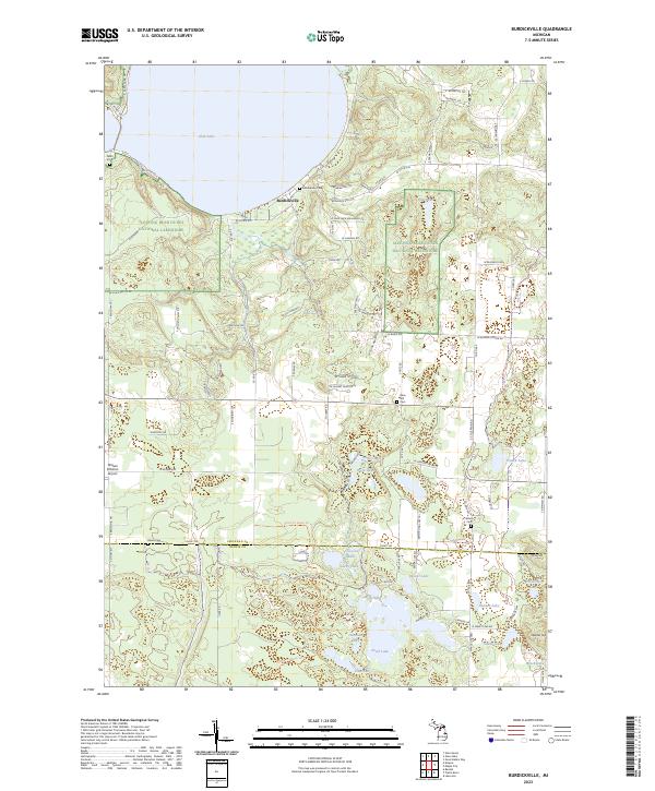 Burdickville topographic map thumbnail