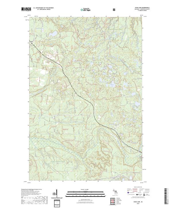 Echo Lake topographic map thumbnail