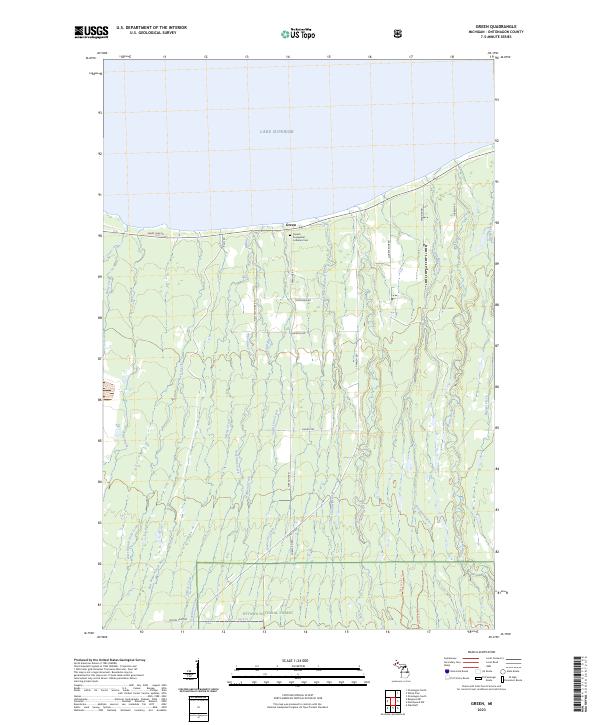 Green topographic map thumbnail