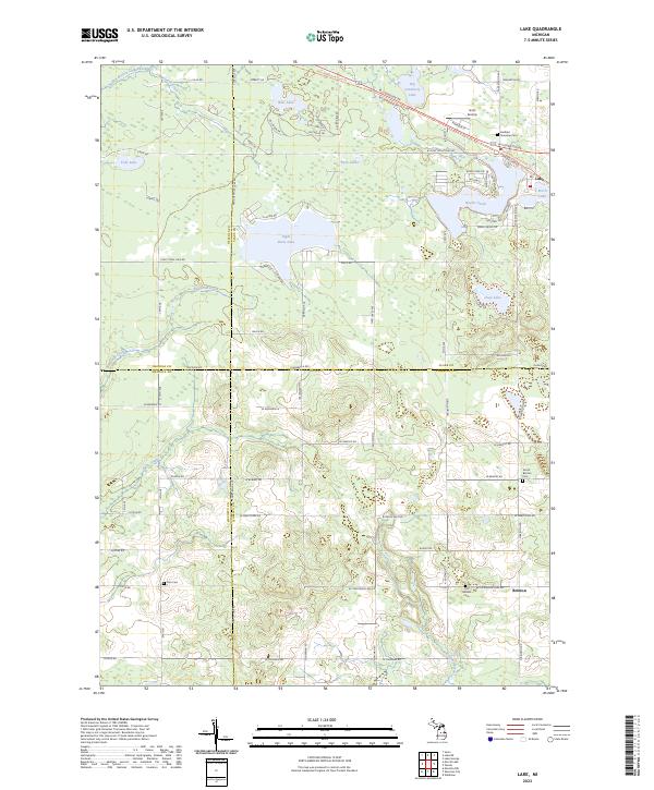 Lake topographic map thumbnail