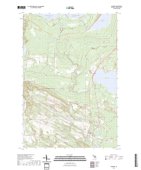 Levering topographic map thumbnail
