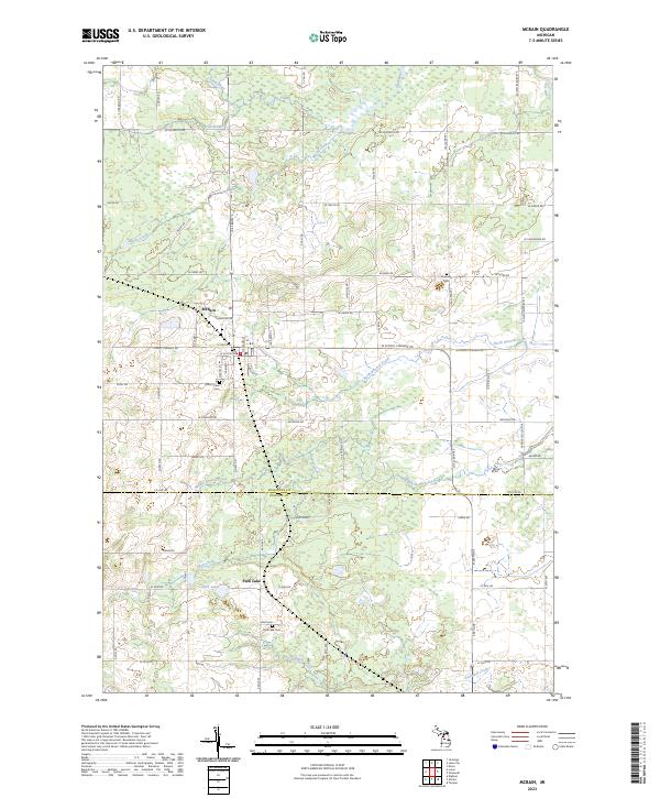 McBain topographic map thumbnail