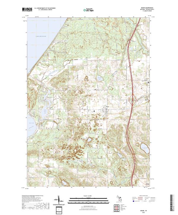 Mears topographic map thumbnail