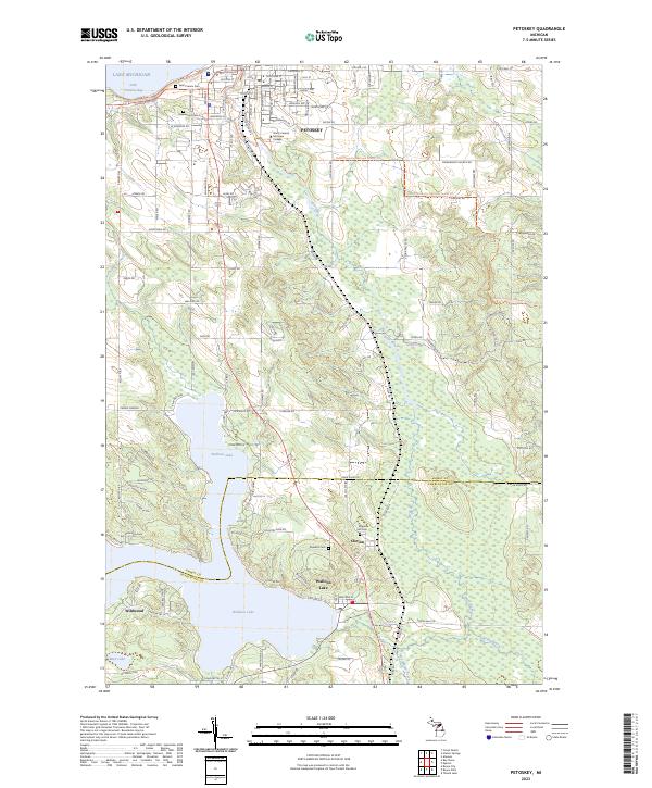 Petoskey topographic map thumbnail