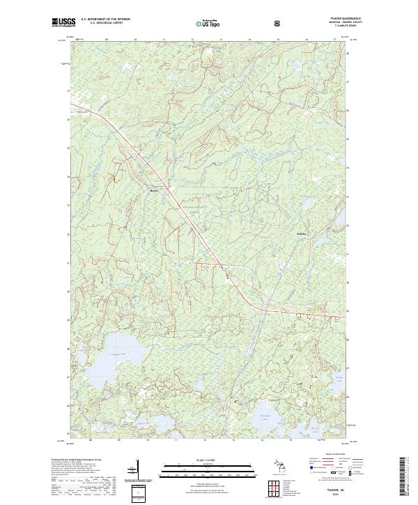Thayer topographic map thumbnail