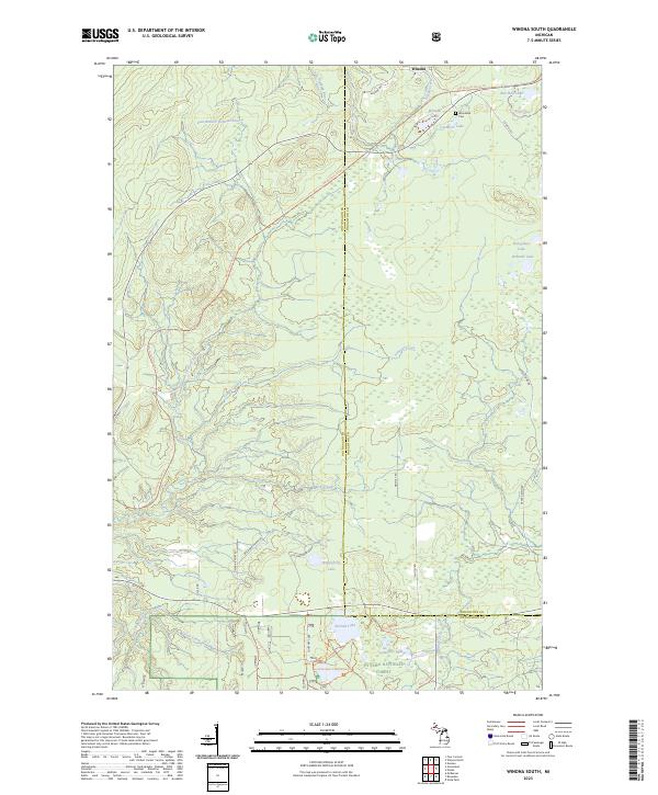 Winona South topographic map thumbnail