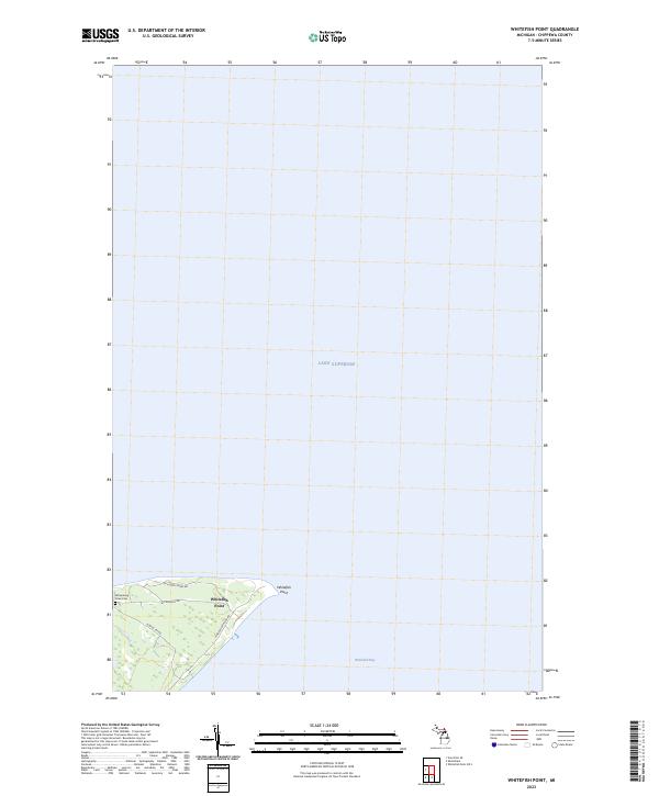 Whitefish Point 2023 topographic map thumbnail