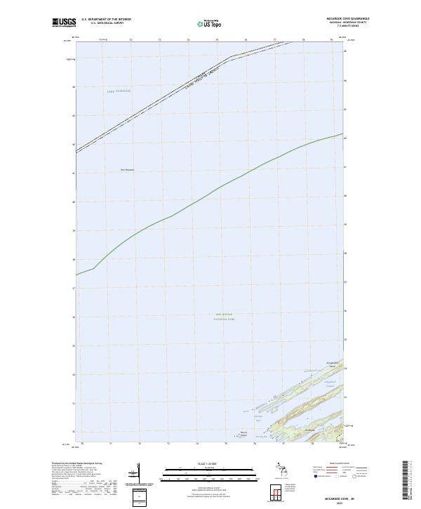 McCargoe Cove topographic map thumbnail