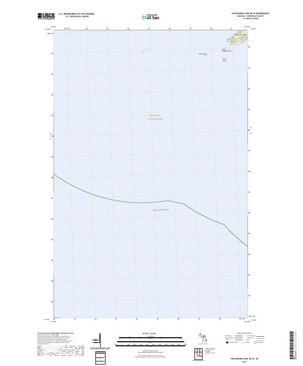 Feldtmann Lake OE W topographic map thumbnail