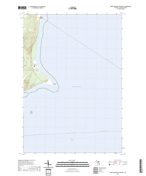 North Manitou Island OE E topographic map thumbnail