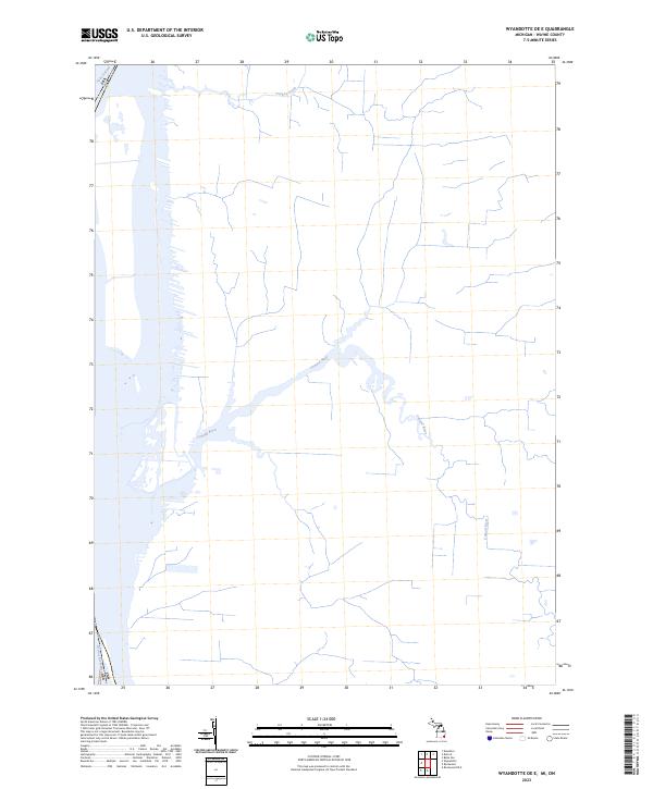 Wyandotte OE E topographic map thumbnail