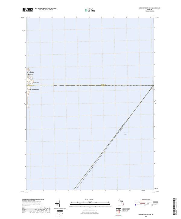 Grosse Pointe OE E topographic map thumbnail