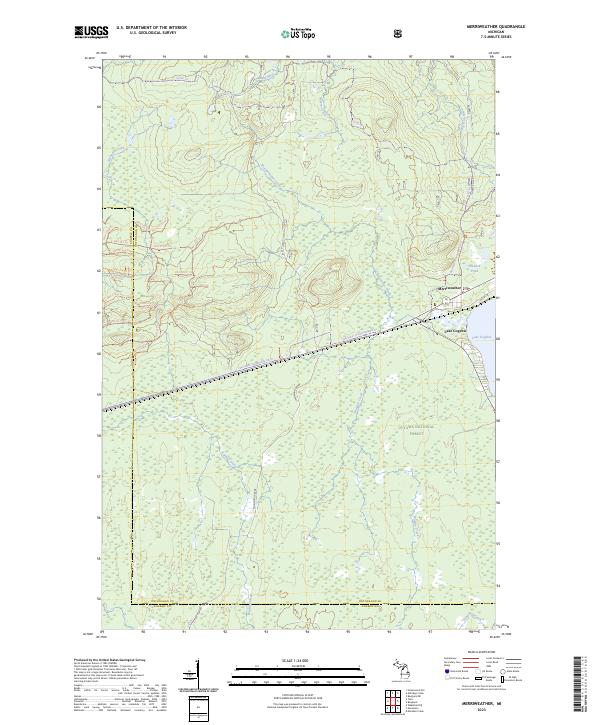 Merriweather topographic map thumbnail