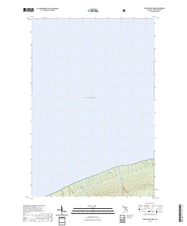 Nighthawk Creek topographic map thumbnail