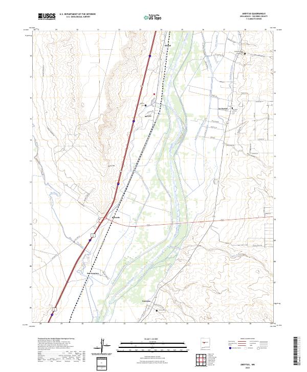 Abeytas topographic map thumbnail