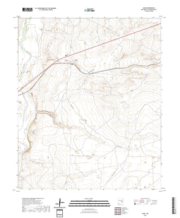 Acme topographic map thumbnail