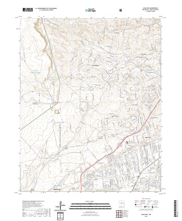 Agua Fria topographic map thumbnail