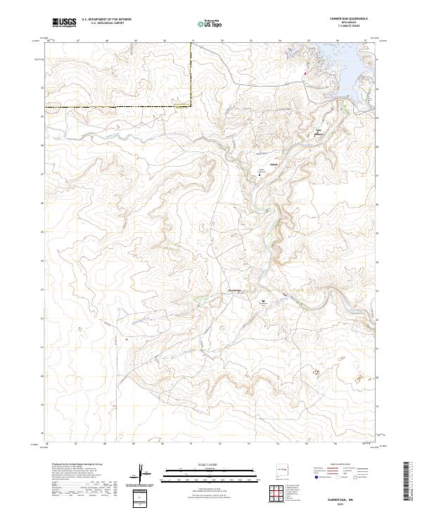 Sumner Dam 2023 topographic map thumbnail
