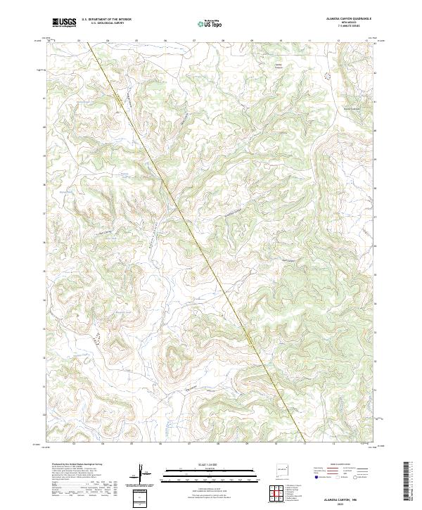 Alamosa Canyon topographic map thumbnail