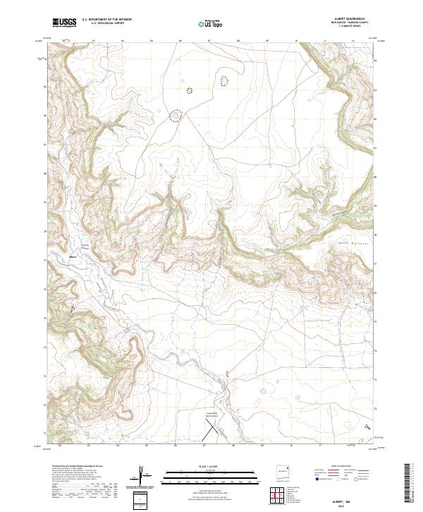 Albert topographic map thumbnail