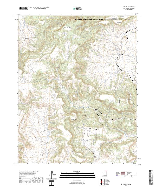 Alps Mesa topographic map thumbnail