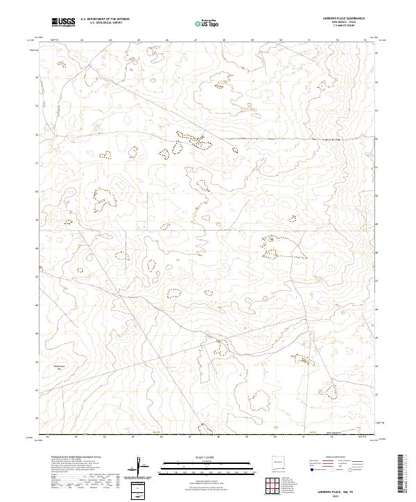 Andrews Place topographic map thumbnail
