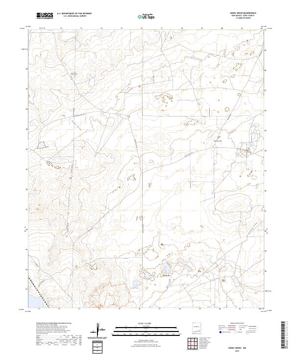 Angel Draw topographic map thumbnail