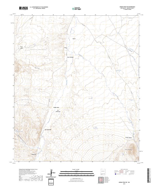 Animas Peak NE topographic map thumbnail