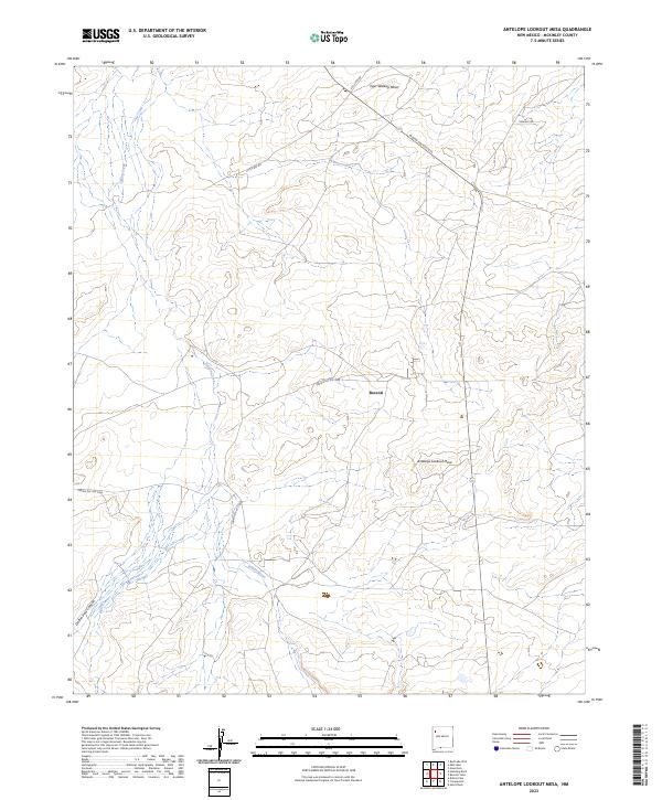 Antelope Lookout Mesa topographic map thumbnail