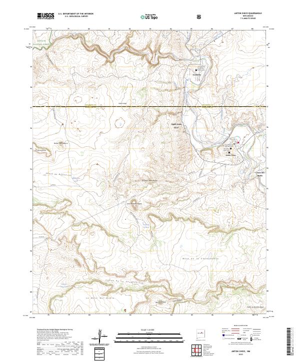 Anton Chico topographic map thumbnail
