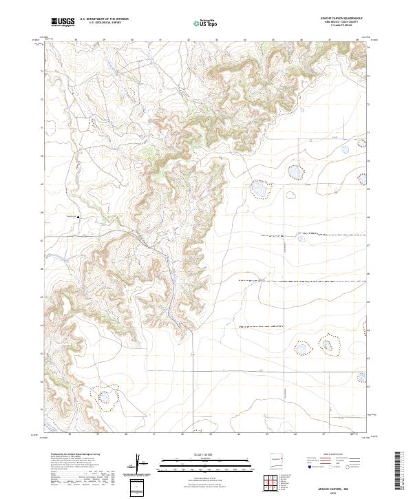 Apache Canyon topographic map thumbnail