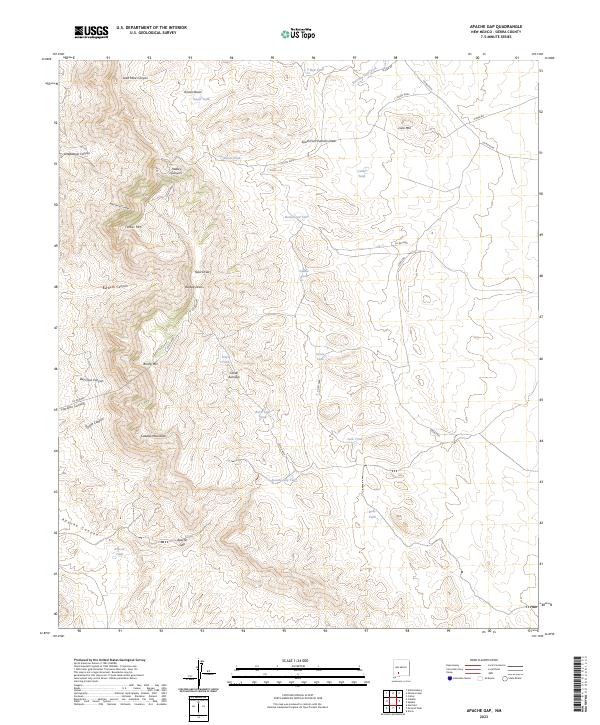 Apache Gap topographic map thumbnail
